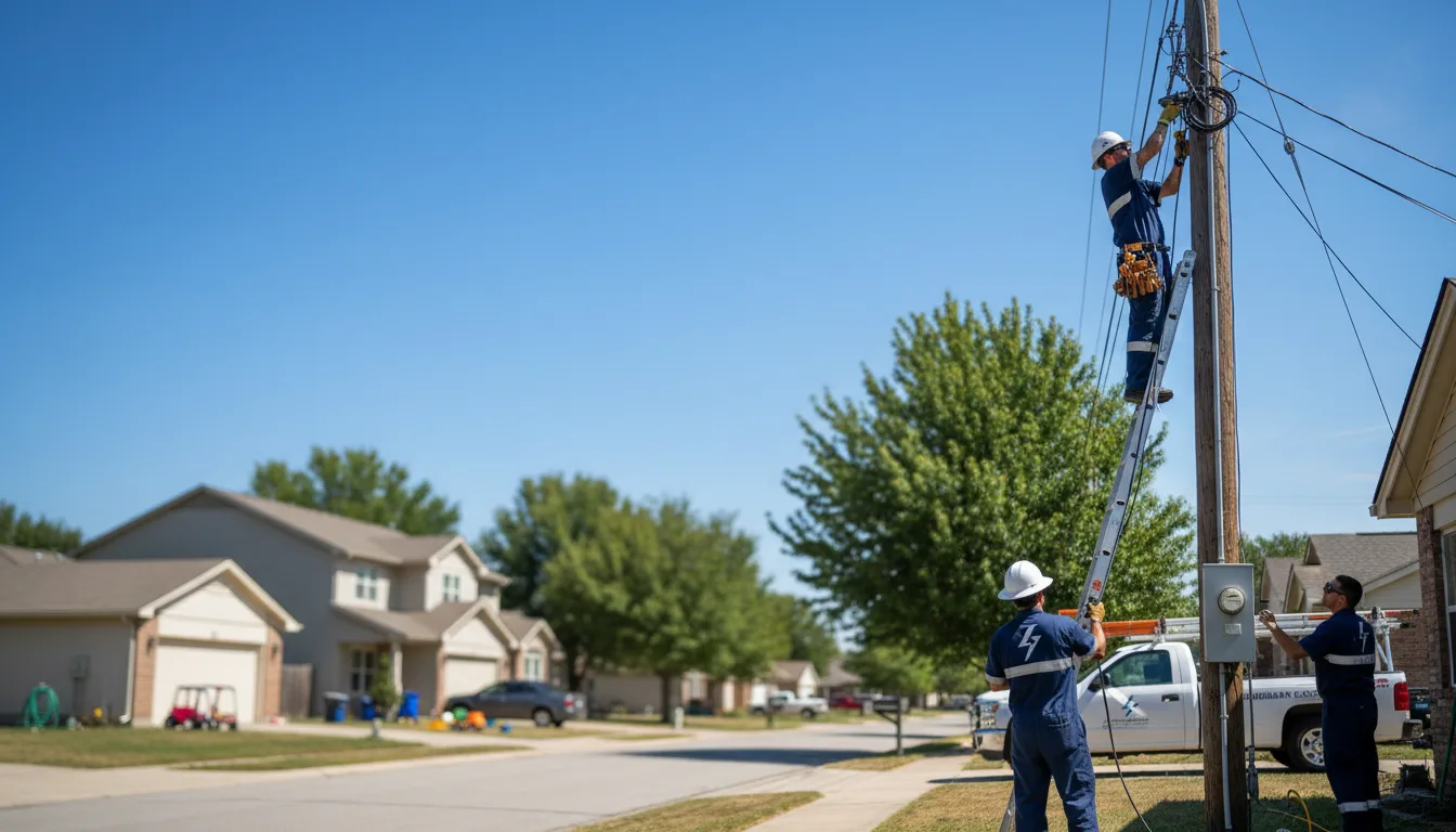 Residential electrician providing installation services in Theodosia, MO